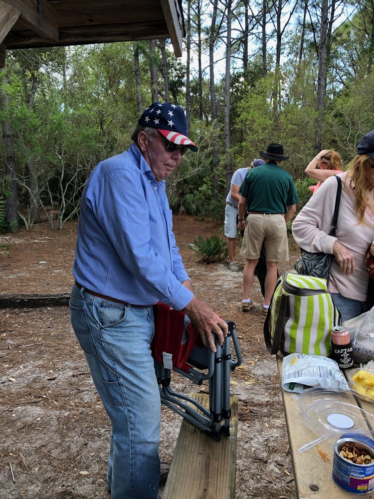 Island walking and food